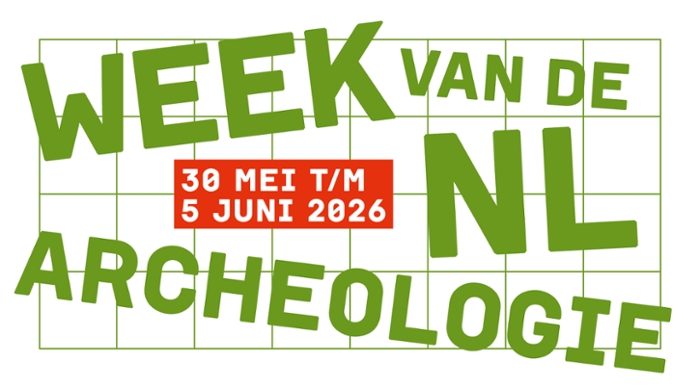 logo week van de nederlandse archeologie in groene letters op een witte achtergrond