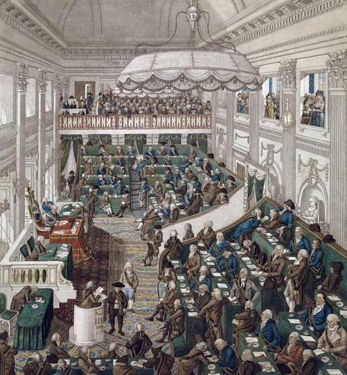 1797: Zitting van de eerste Nationale Vergadering. George Kocksen/Rijksmuseum Amsterdam