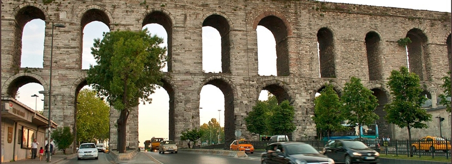 Valens aquaduct in Istanbul