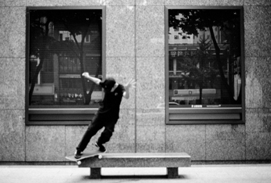 Skater Eugene Choi - Foto door Jin Yob Kim