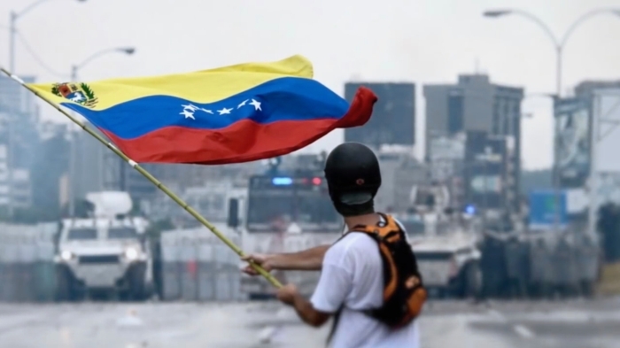 Demonstrant verkiezingen Venezuela 2011